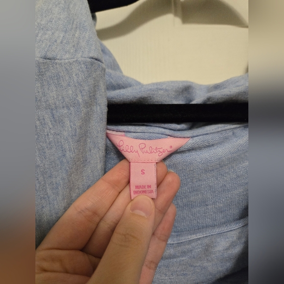 Lilly Pulitzer Belinda Blue Off The Shoulder Size Small - Picture 2 of 8